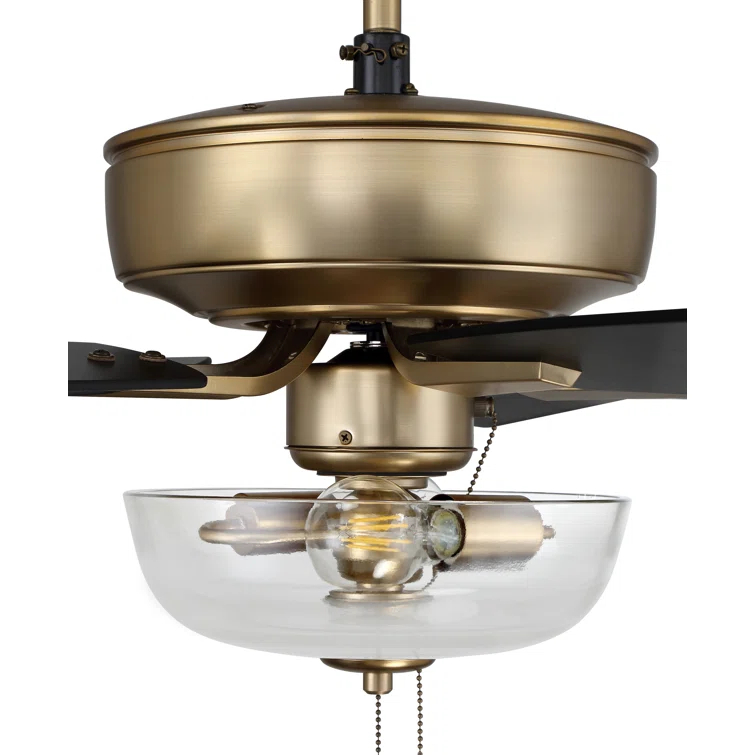 Pro Plus 101 Clear Bowl Light Kit 52'' Ceiling Fan with Light Kit