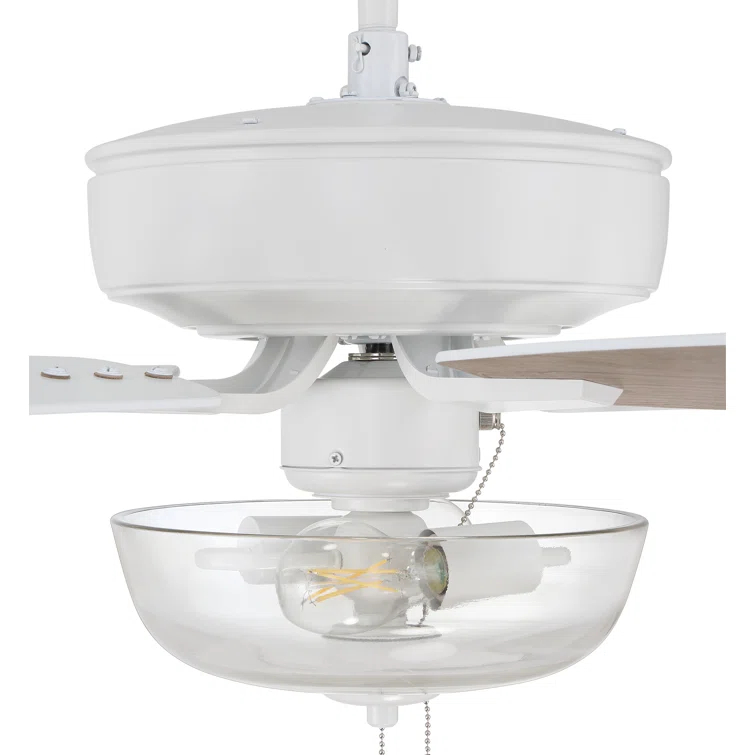 Pro Plus 101 Clear Bowl Light Kit 52'' Ceiling Fan with Light Kit