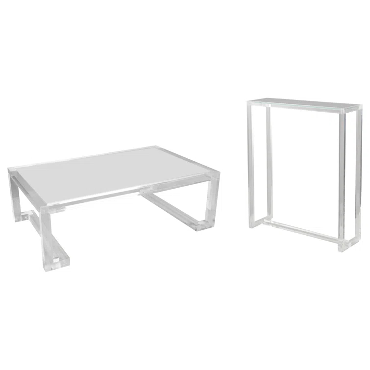 Ava Glass Top Coffee Table