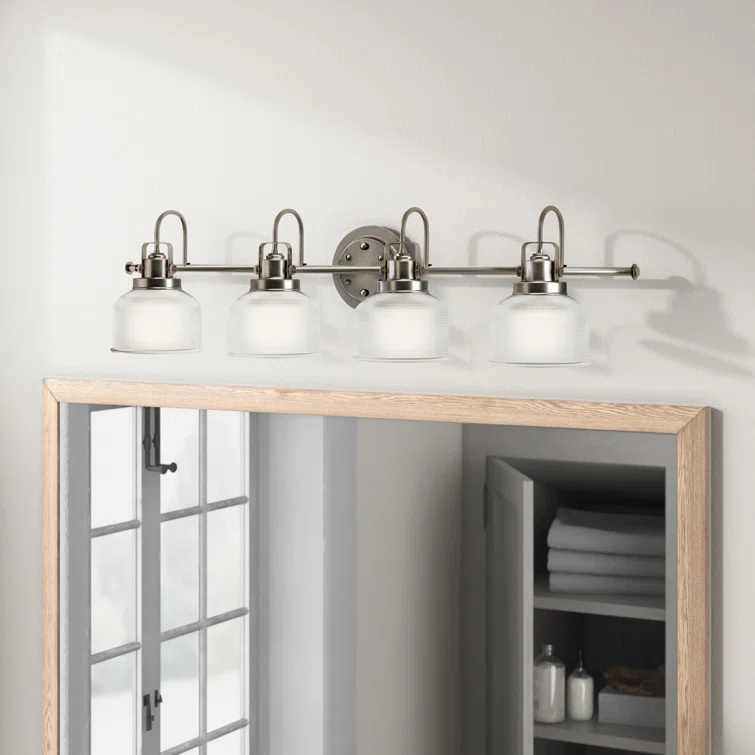 Rosser 4 Light Transparent Dimmable Vanity Light