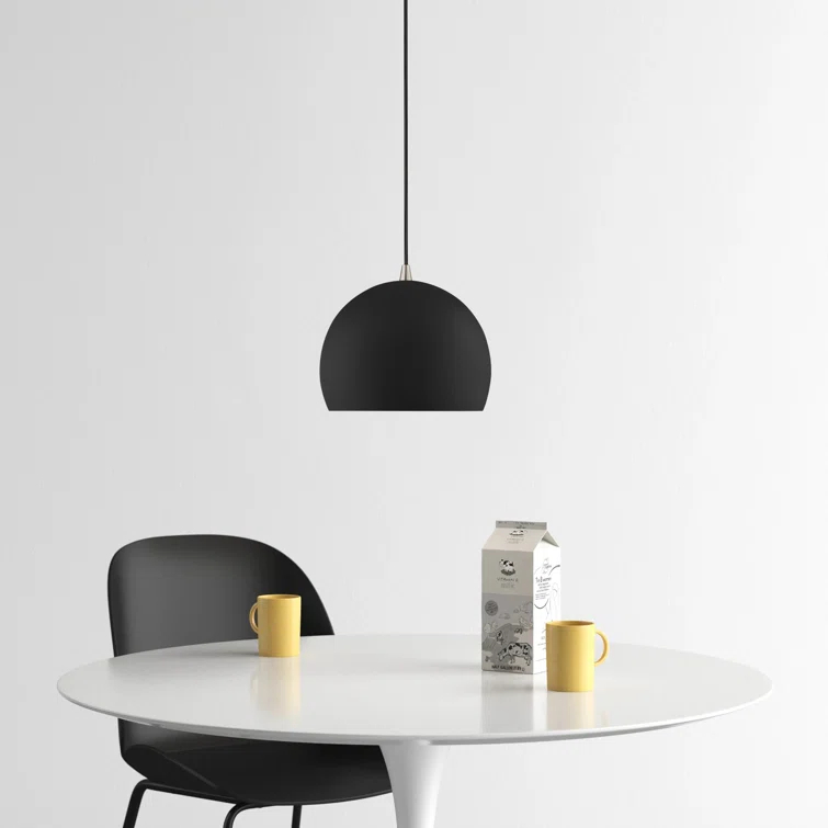 Schultz Single Light Metal Dimmable Pendant