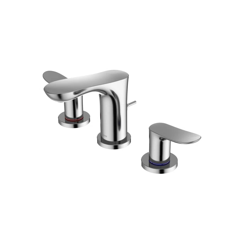 TOTO TLG01201U#CP Double Handle Bathroom Faucet with Drain Assembly