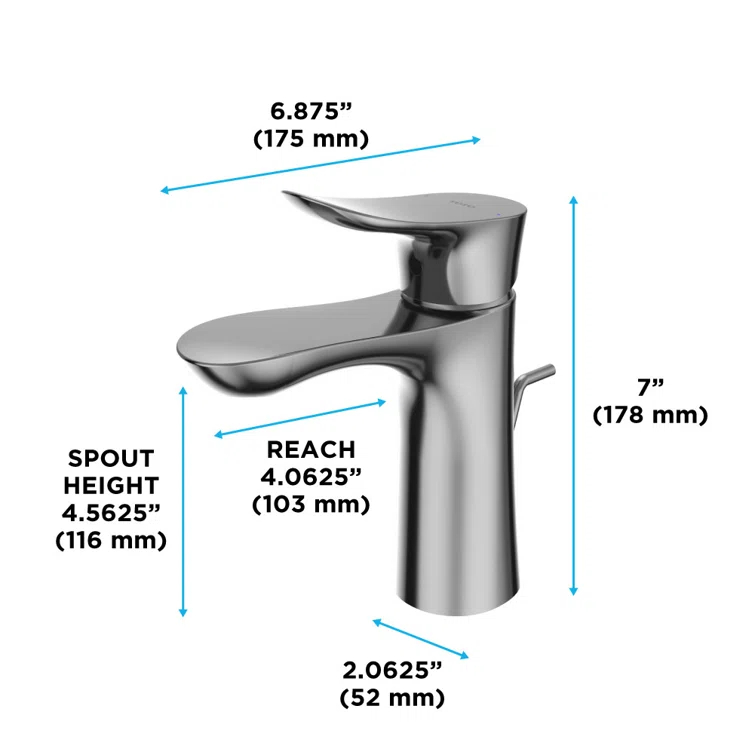 Single Hole Bathroom Faucet with Drain Assembly and Comfort Glide Technology