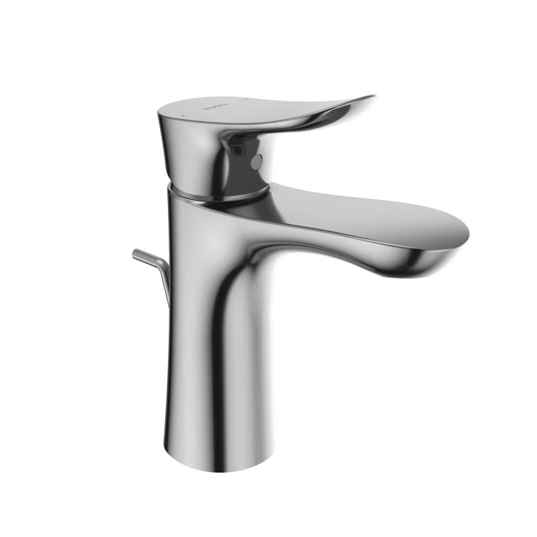 Single Hole Bathroom Faucet with Drain Assembly and Comfort Glide Technology