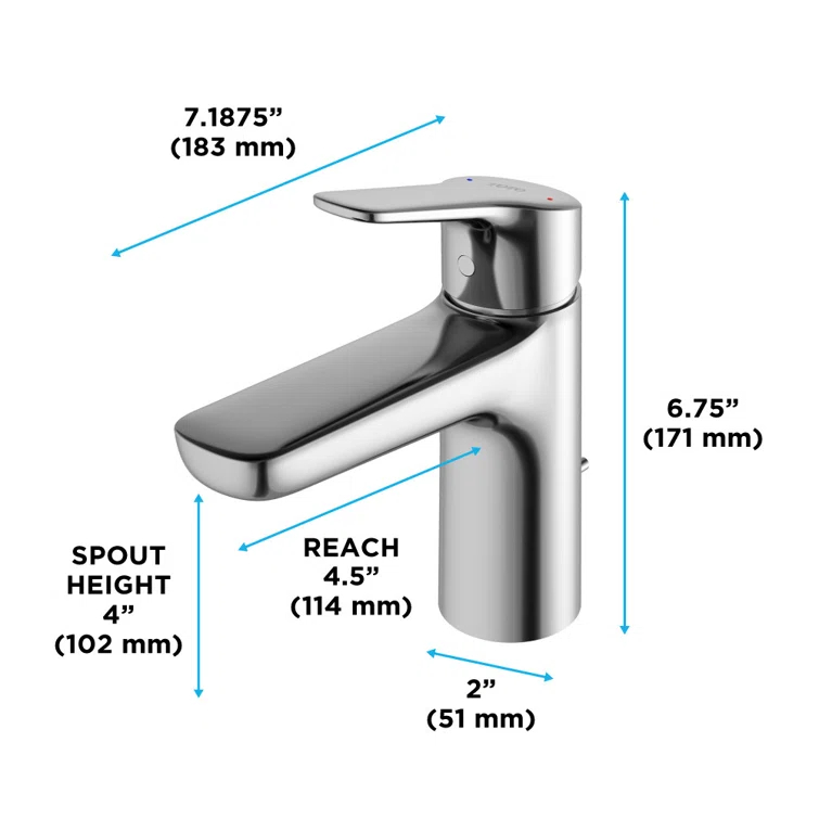 G Series Single Hole Bathroom Faucet with Drain Assembly and Comfort Glide™ Technology
