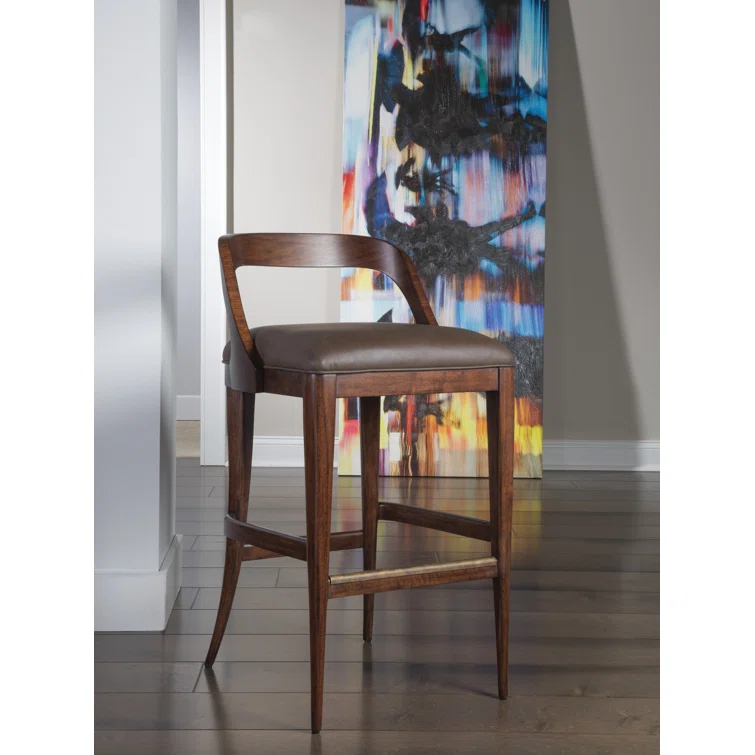 Artistica Home Signature Designs Upholstered Counter Stool with Solid Wood Frame