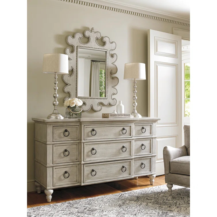 Oyster Bay Solid Wood 68'' W 9 - Drawer Dresser