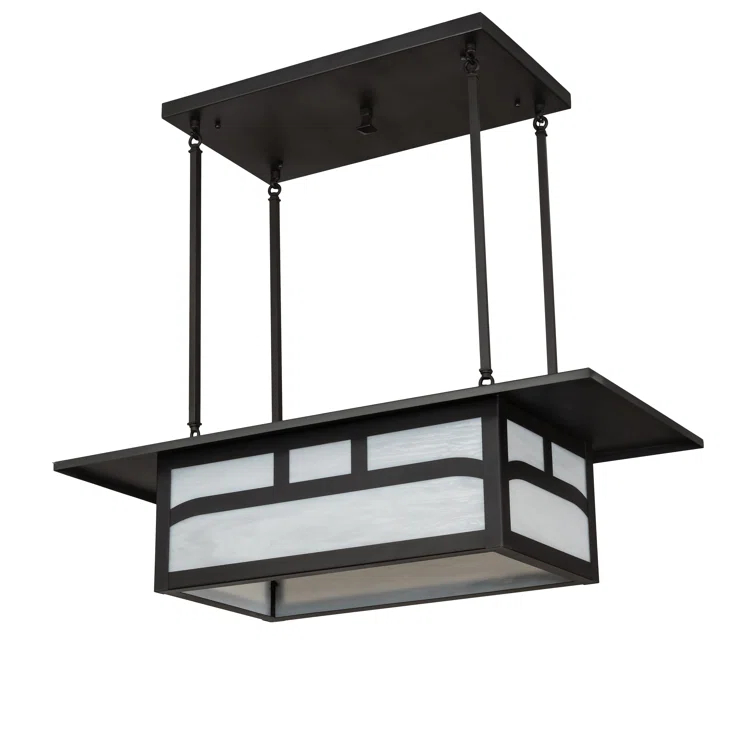 4 - Light Kitchen Island Linear Chandelier