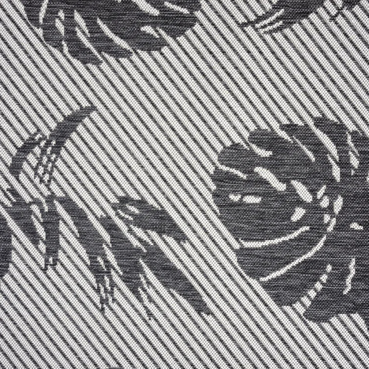 Tommy Bahama Palm Coastal Indoor/Outdoor Area Rug, Charcoal Gray