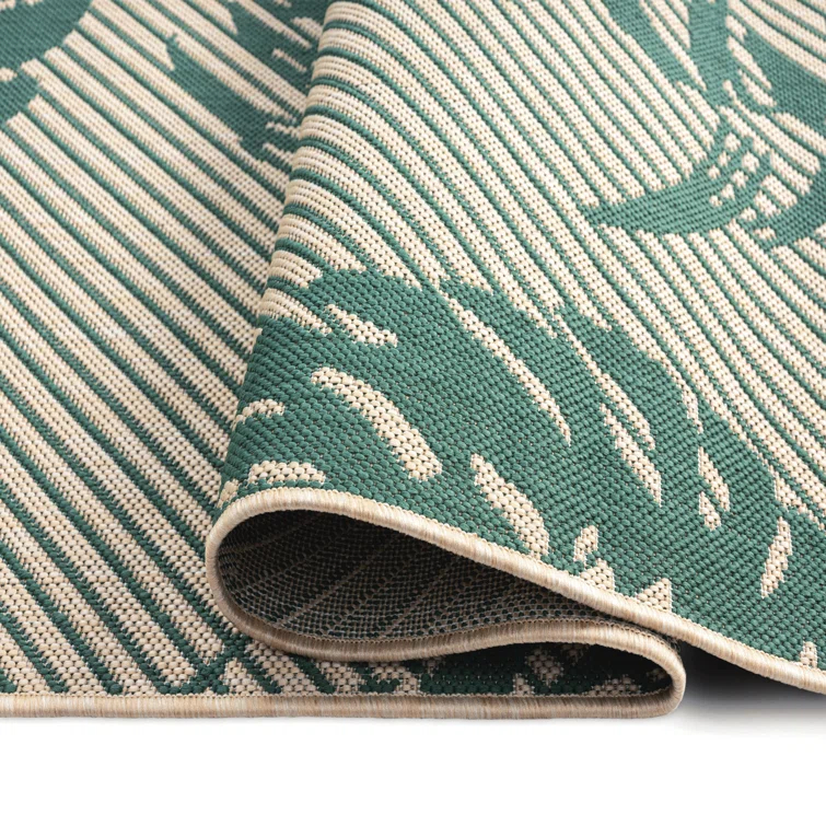 Tommy Bahama Palm Coastal Indoor/Outdoor Area Rug, Beige/Green