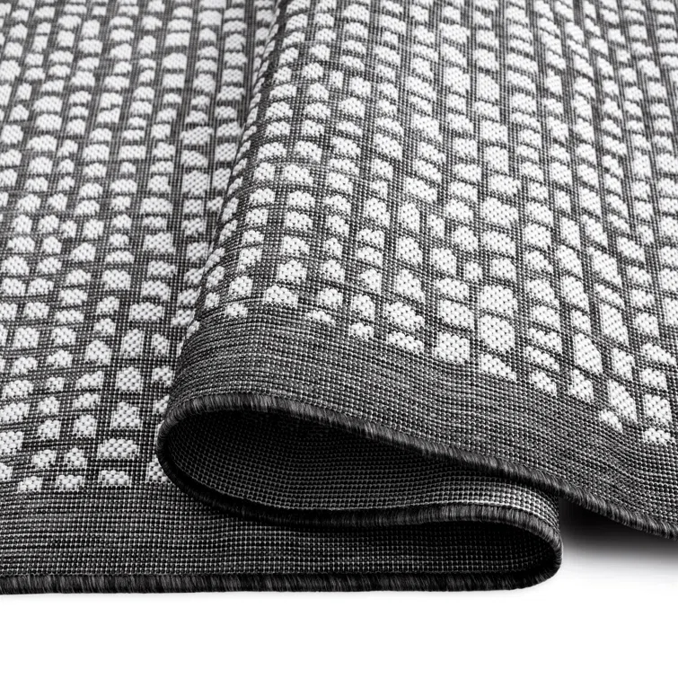 TOMMY BAHAMA Marlin Transitional Indoor/Outdoor Area Rug, Black