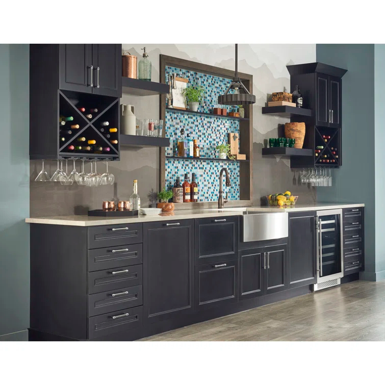 96 Mm Center-To-Center Satin Bronze Hayworth Cabinet Bar Pull