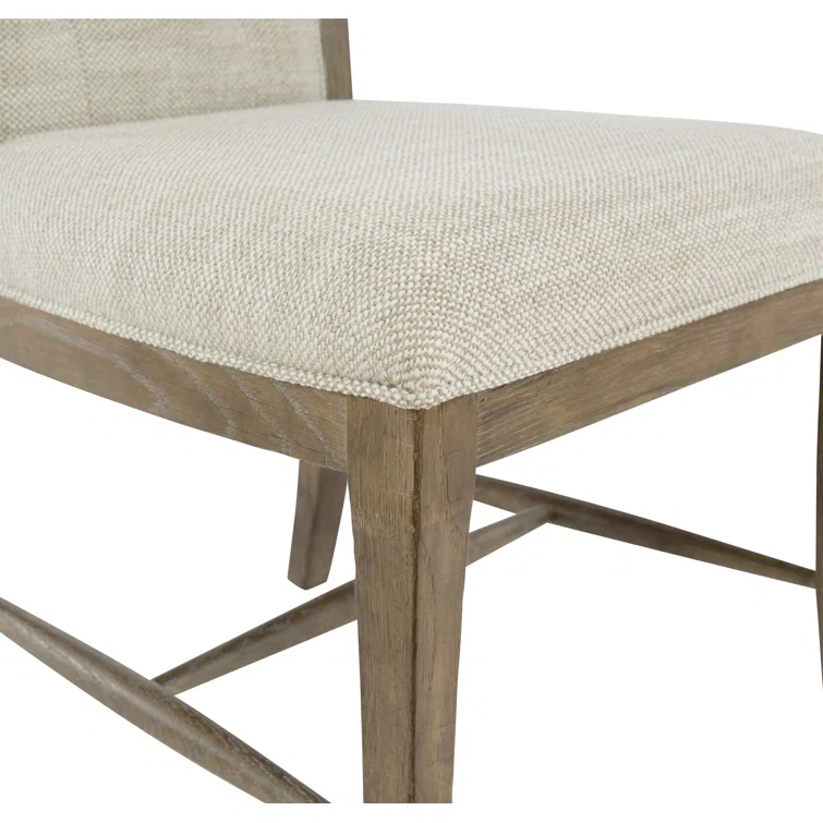 Patina 19'' H Tufted Upholstered Oak Side Chair