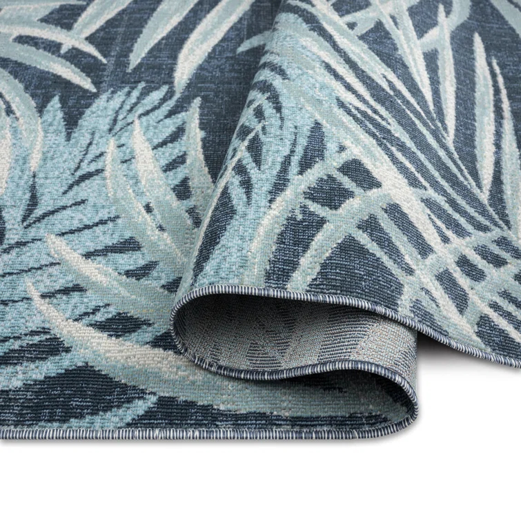 Tommy Bahama Malibu Palm Springs Coastal Indoor/Outdoor Area Rug, Blue/Navy