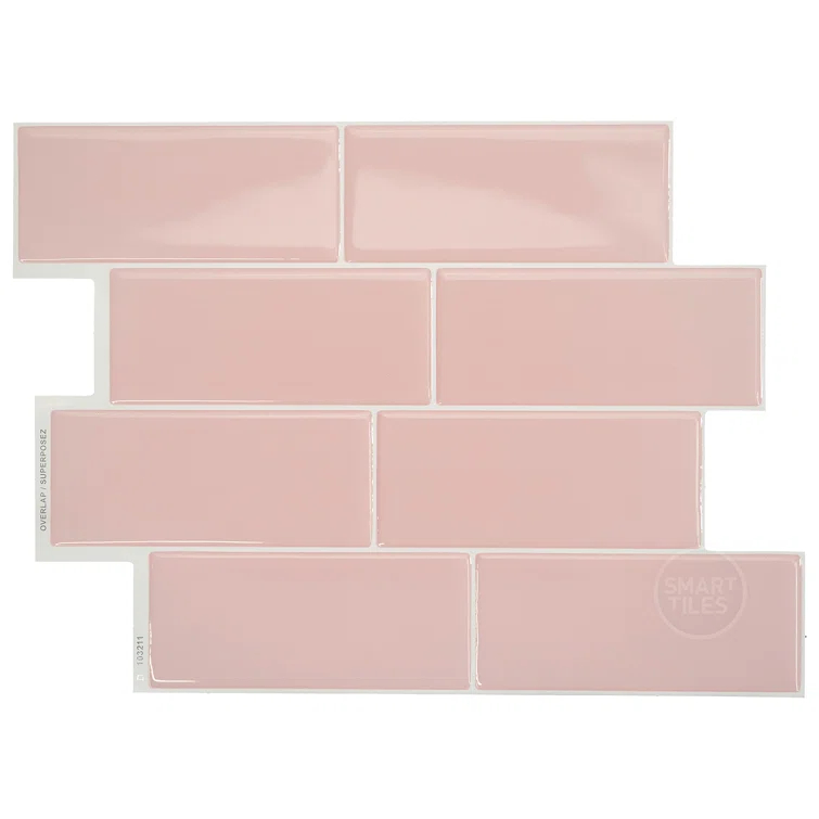 Metro 8'' W x 11'' L Gel Peel and Stick Mosaic Tile