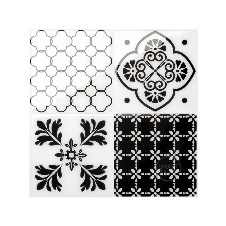 Peel and Stick Gel Backsplash Tile Vintage 9'' x 9''