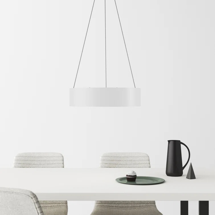 Fynn Single Light Steel Dimmable LED Pendant