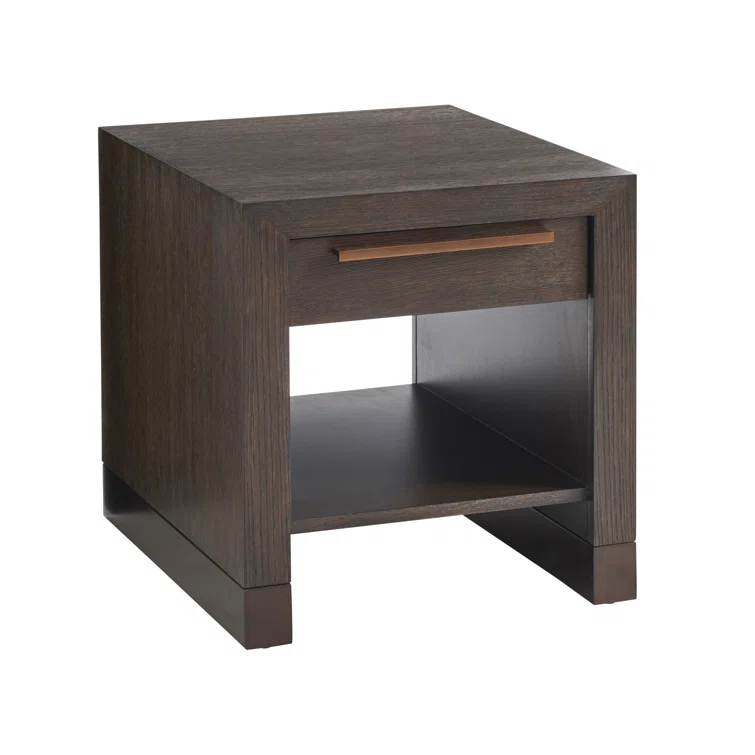 Barclay Butera Park City Solid Wood Top End Table with Storage