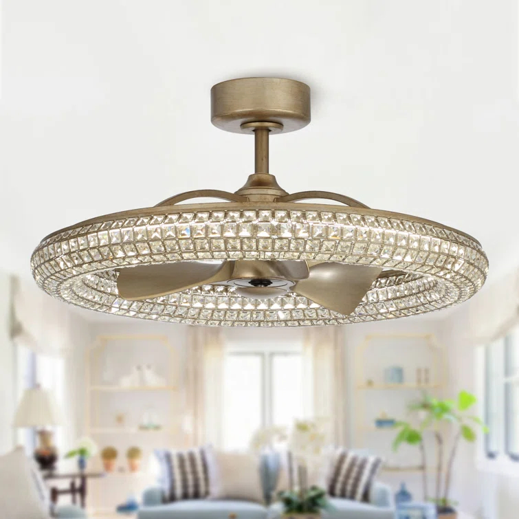 Parrot Uncle 33'' Ceiling Fan with LED Lights