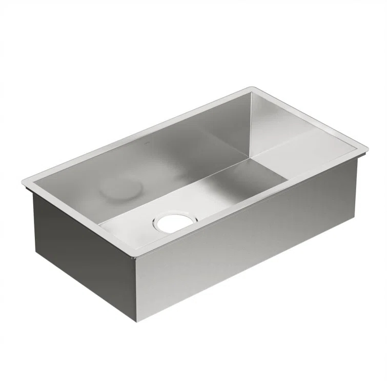 Prep 1800 Series Stainless Steel Undermount 31" x 18" Single Bowl Kitchen Sink