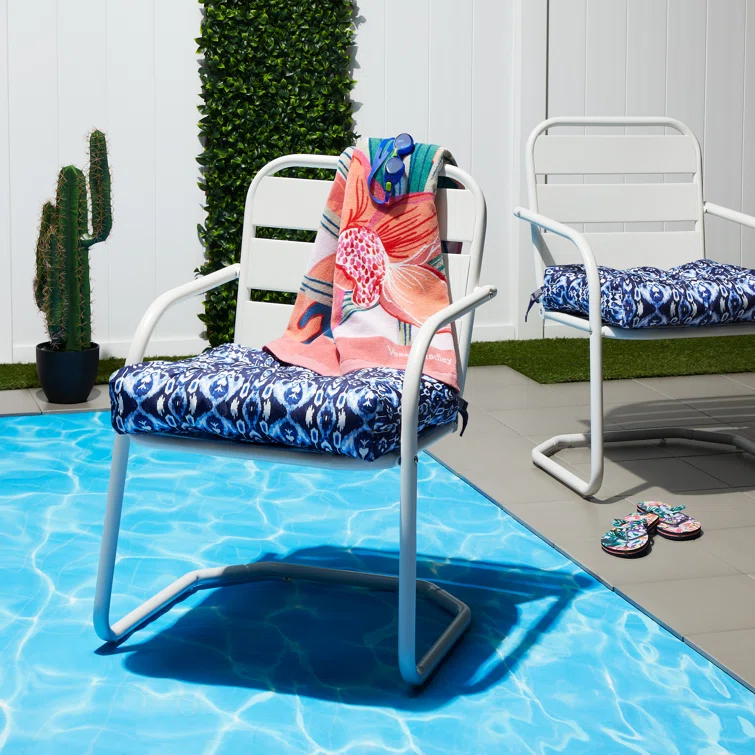 Vera Bradley by Classic Accessories Water-Resistant Patio Chair Cushions