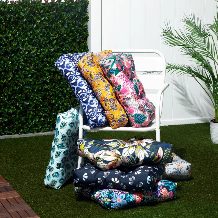 Vera Bradley Vera Bradley by Classic Accessories Water-Resistant Patio Chair Cushions (Set of 2)