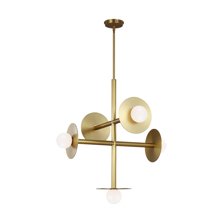Nodes Large Chandelier by Kelly Wearstler - Burnished Brass