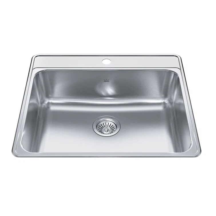 Creemore 25'' L Drop-In Single Bowl Stainless Steel Kitchen Sink