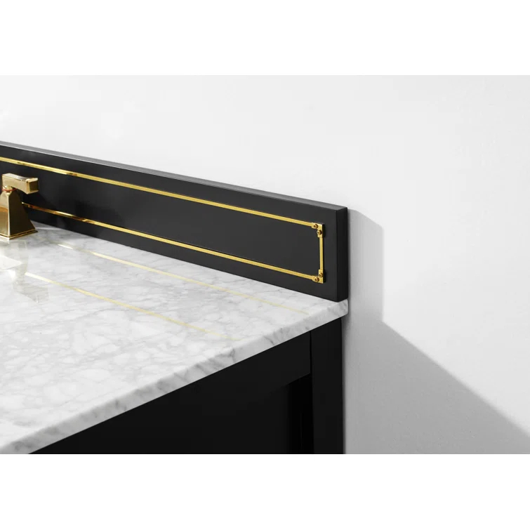 Aspen 48'' Single Bathroom Vanity with Carrara Marble Top