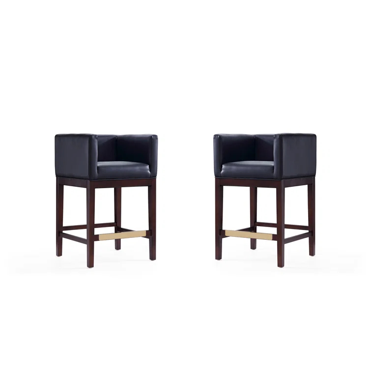 Kingsley Upholstered 30'' Counter Stool with Solid Wood Frame