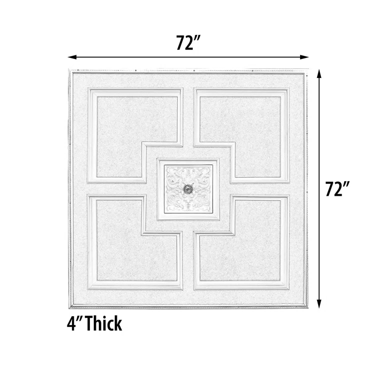 Majestic Square Ceiling Medallion