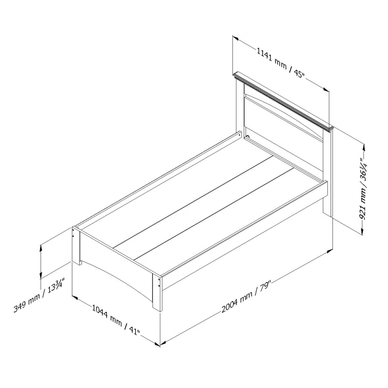 Libra Twin Platform Bed