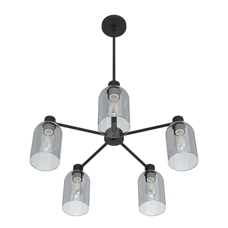 Lochemeade 5 - Light Unique / Statemen Cylinder Chandelier