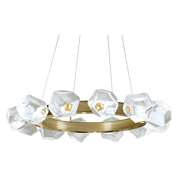 Gem 16 - Light Dimmable LED Wagon Wheel Chandelier