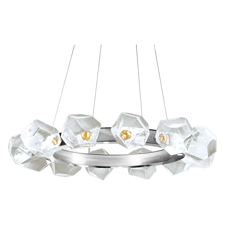 Gem 16 - Light Dimmable LED Wagon Wheel Chandelier