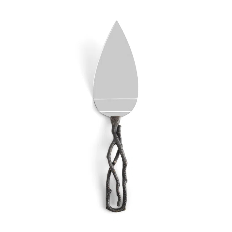 Bronze and Silver Butterfly Ginkgo Cake Server