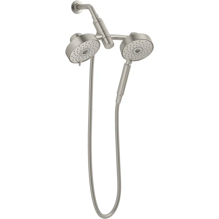 Kohler Purist® 2-In-1 Multifunction Shower Combo Kit, Showerhead and Handshower, Three Spray Settings
