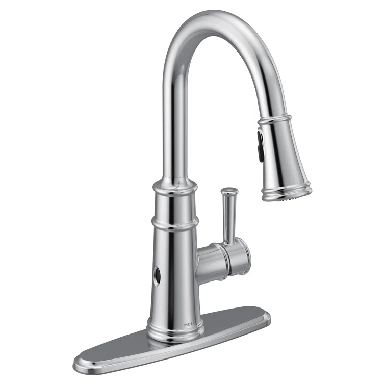 Moen Belfield MotionSense Wave Single Handle Pulldown Kitchen Faucet with Power Clean Technology
