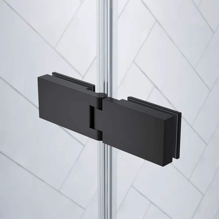 Endless Tampa 46" W x 72" H Corner Frameless Shower Kit, Door, 2 Panel