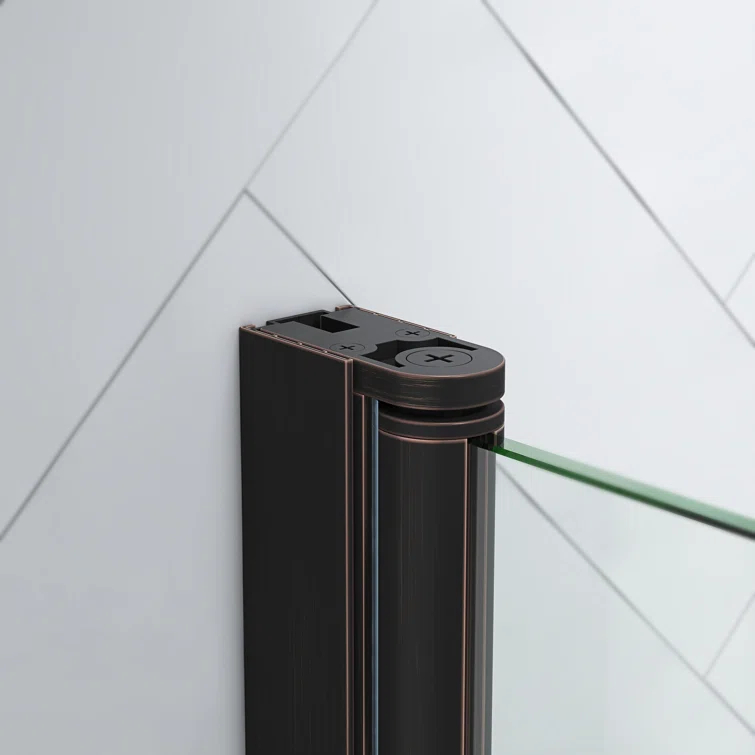 Endless Pasadena 40" W x 72" H Corner Frameless Shower Kit, Door, Panel, Shelves