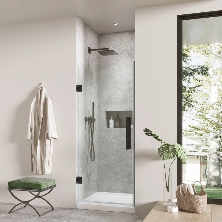 Ove Decors Endless Tampa-Pro 32" W x 72" H Alcove Frameless Shower Kit, Door, Base TP02002E0