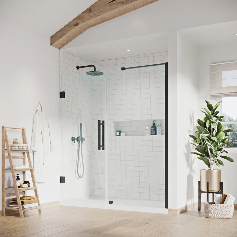 Ove Decors Endless Tampa-Pro 60" W x 72" H Alcove Frameless Shower Kit, Door, Panel, Base TP0180190
