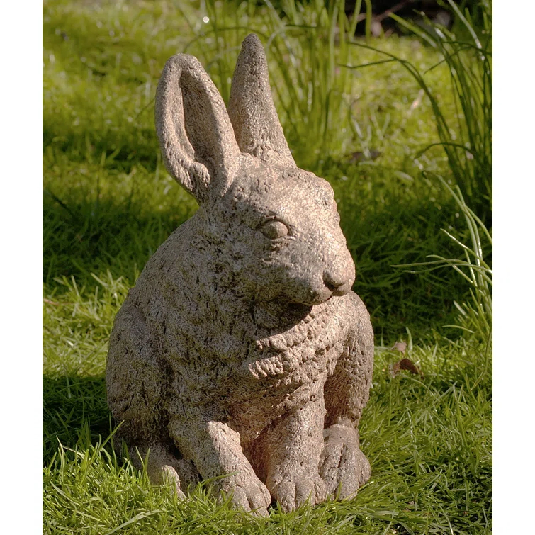 Hare Seated Ears Up Statue