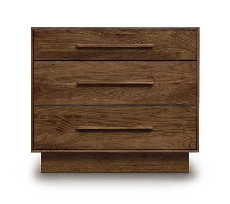Moduluxe Solid Wood 33.5'' W 3 - Drawer Dresser