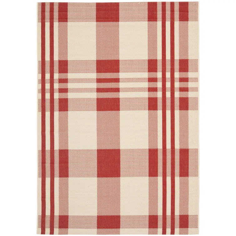 Courtyard Performance Plaid Rug