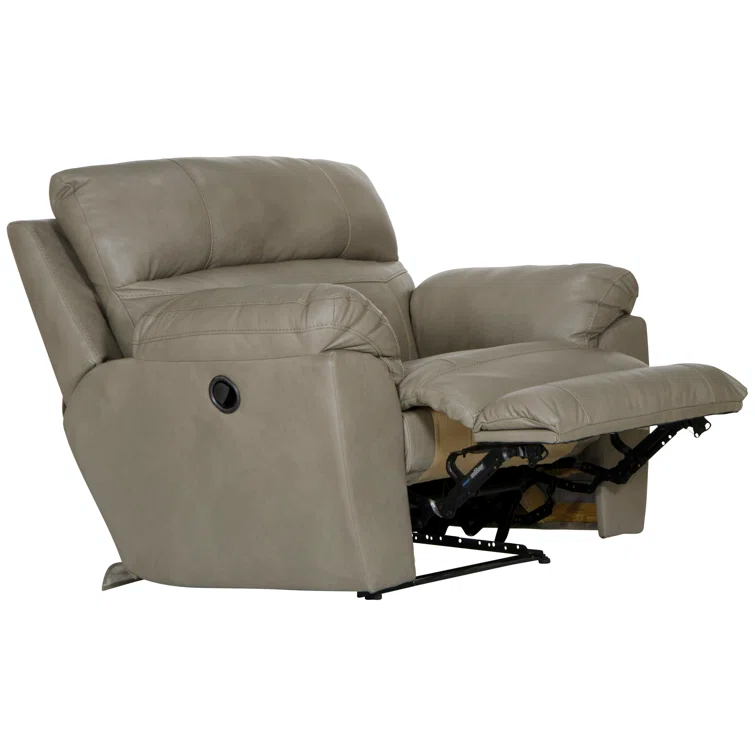 Alonii 45" Wide Leather Match Standard Recliner