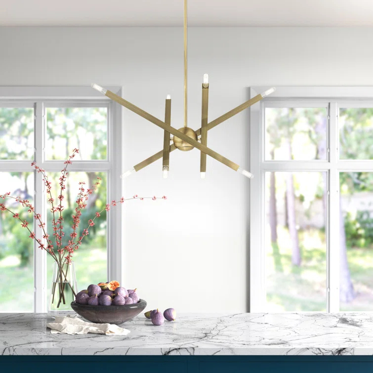 Mercury Row® Lydia 8 - Light Dimmable Modern Linear Chandelier
