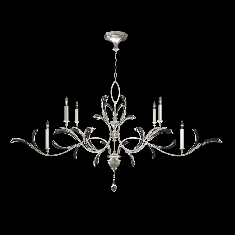 Beveled Arcs 6 - Light Tiered Chandelier