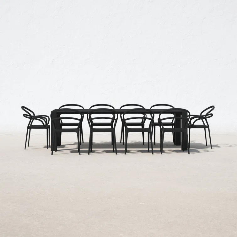 Comet 118'' Rectangular 10 - Person Outdoor Dining Set