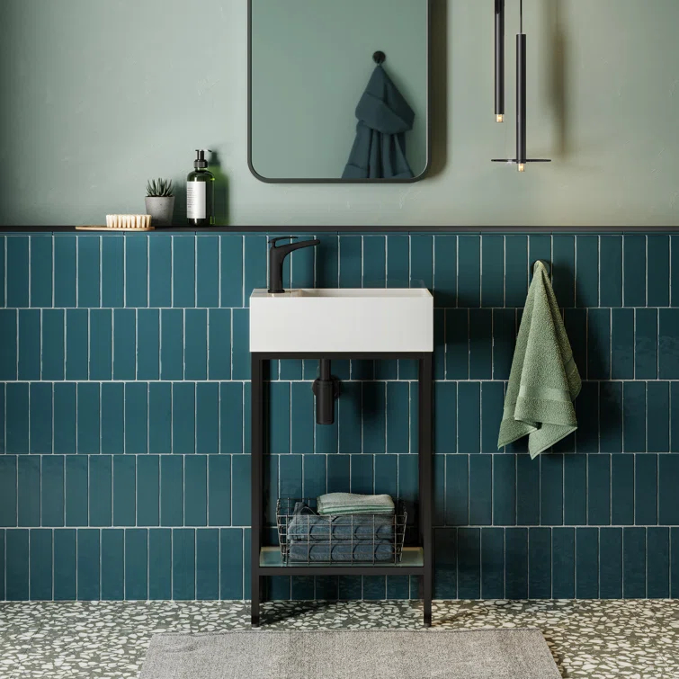 Pierre 19.5 Single, Freestanding, Open Shelf, Frame Bathroom Vanity